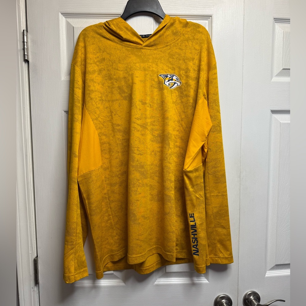 Nashville Predators NHL Pro Fanatics Branded Yellow Hoodie